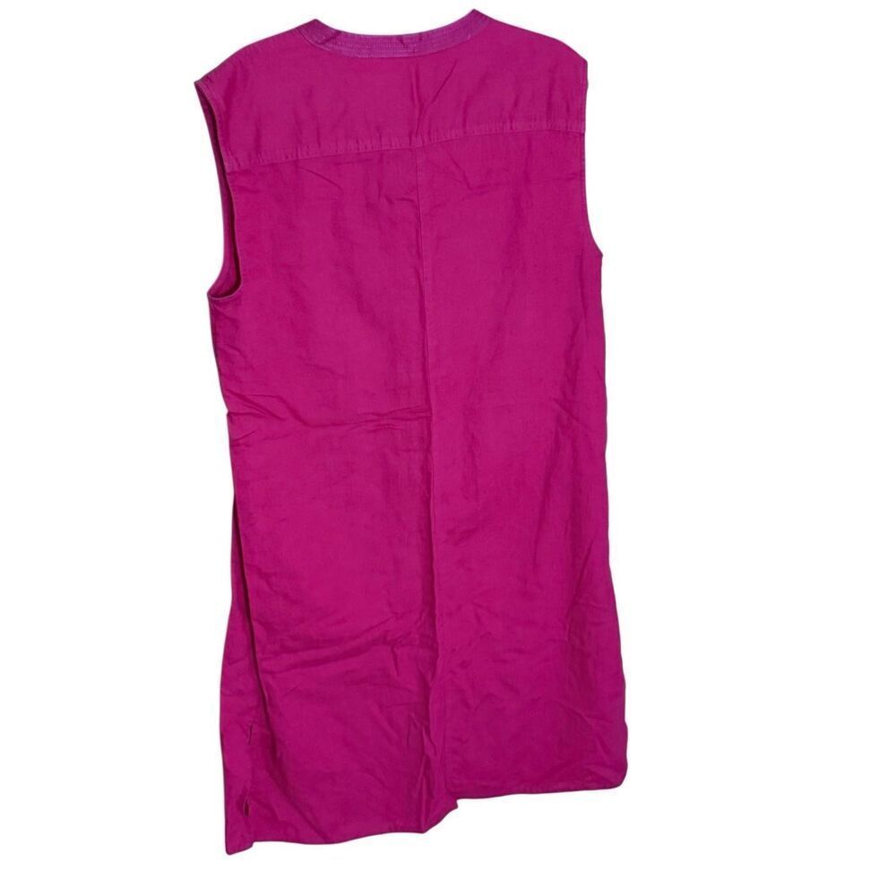 Gudrun Sjoden Linen Blend Button Front Utility Dress Women’s Size Medium - Picture 6 of 6